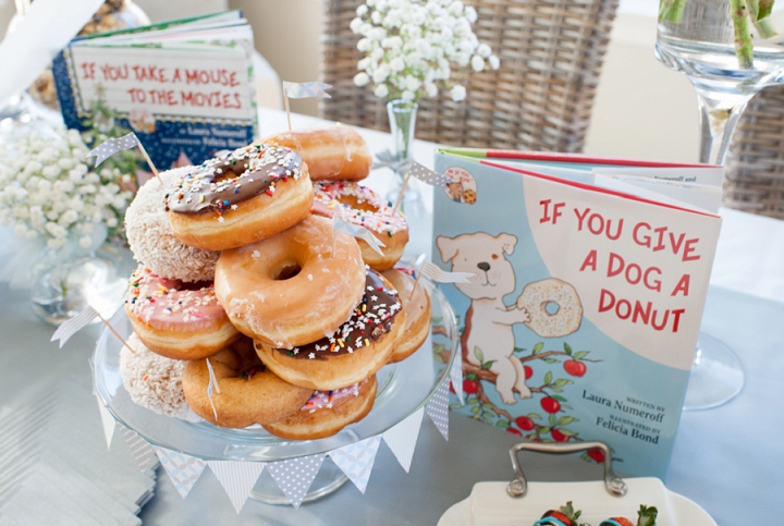 "If you Give a Dog a Donut" Donut display